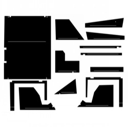 UT99033   Cab Kit with Headliner---Black---Replaces C830903