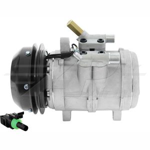 UJD999907 New Denso 6E171 Replacement Compressor, With Manifold - Replaces RE57936, SE501464, AH116654, SE501460, RE12513, 503-1162
