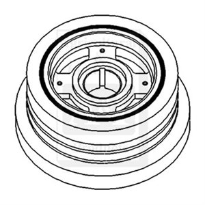 UT1126     Crankshaft Pulley---Dampener---Replaces 683459C94