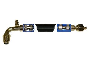 UJD999735 Compressor to Condenser Hose - All Rubber - Replaces RE184869, 7-184869R John Deere