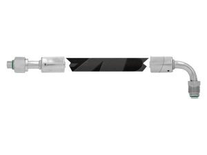 UJD999651 Hi Side #6 Condenser to Receiver Drier Hose - Replaces 7-5732063, RE57320, RE37063 and #8 Quick Couplers John Deere