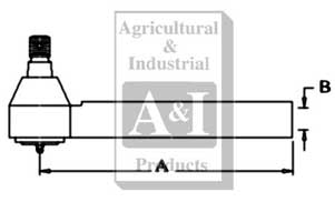 UT0211   Cylinder End--RH--Replaces D149728, 126145A1