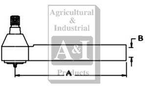 UT0212   Cylinder End--LH--Replaces D149730, 126144A1
