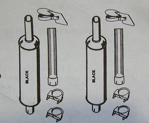 UTIH68KIT   Dual Muffler System 1468, 1568