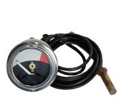 UJD20886  Temp Gauge-Black Face with Chrome Ring