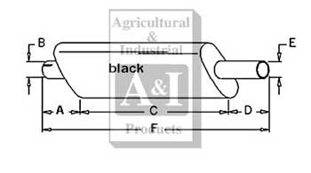 UW30515         Muffler without Aspirator Tube