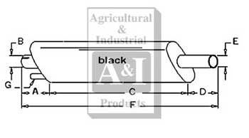 UW30517         Muffler with Aspirator Tube
