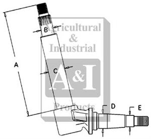 UCA00070   Spindle-(LH)---Replaces A57274