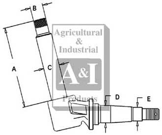 UCA00105   Spindle---(LH) or (RH)---Replaces A176152
