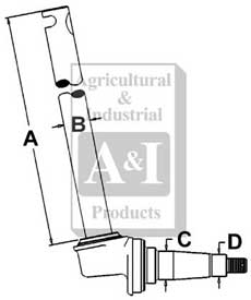 UT0080         Spindle(LH)---High Crop---Replaces 384257R93