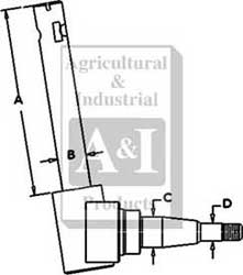 UT0002           Spindle(RH)---Replaces 364010R92