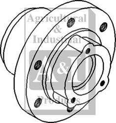 UT0031           Front Wheel Hub---6 Bolt---Replaces 391823R11