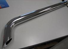 UJDCHC21516   Exhaust Pipe---48" Tall---Chrome---Curved