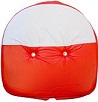 UT5425    Tie On Seat Cover-21" Red/White